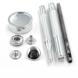 Juego de botones a presión, 4 botones combinados de 10/12, 5/15 MM, herramientas de hebilla, hebilla de resina para artesanía de zapatos, 50 juegos