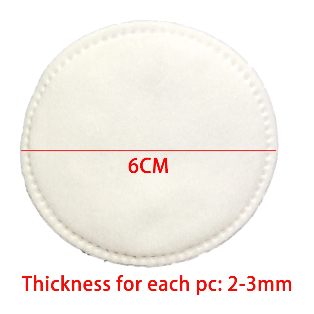 80 Pieces Round 100% Cotton Pad Facial Makeup Remover Pad Disposable Facial Cleaning Wipe Pads