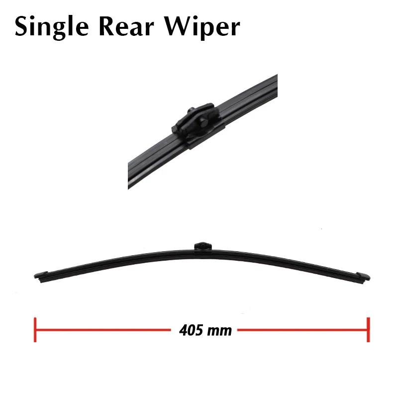 KAWOO Car Rear Wiper Blades Back Window Wipers Arm For AUDI Q3 Hatchback 2011 2012 2013 2014 2015 2016 Auto Windscreen Blades