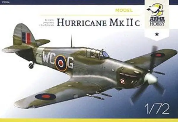 Arma hobby 1/72 scale ADL70036 Hurricane Mk IIc Model Kit