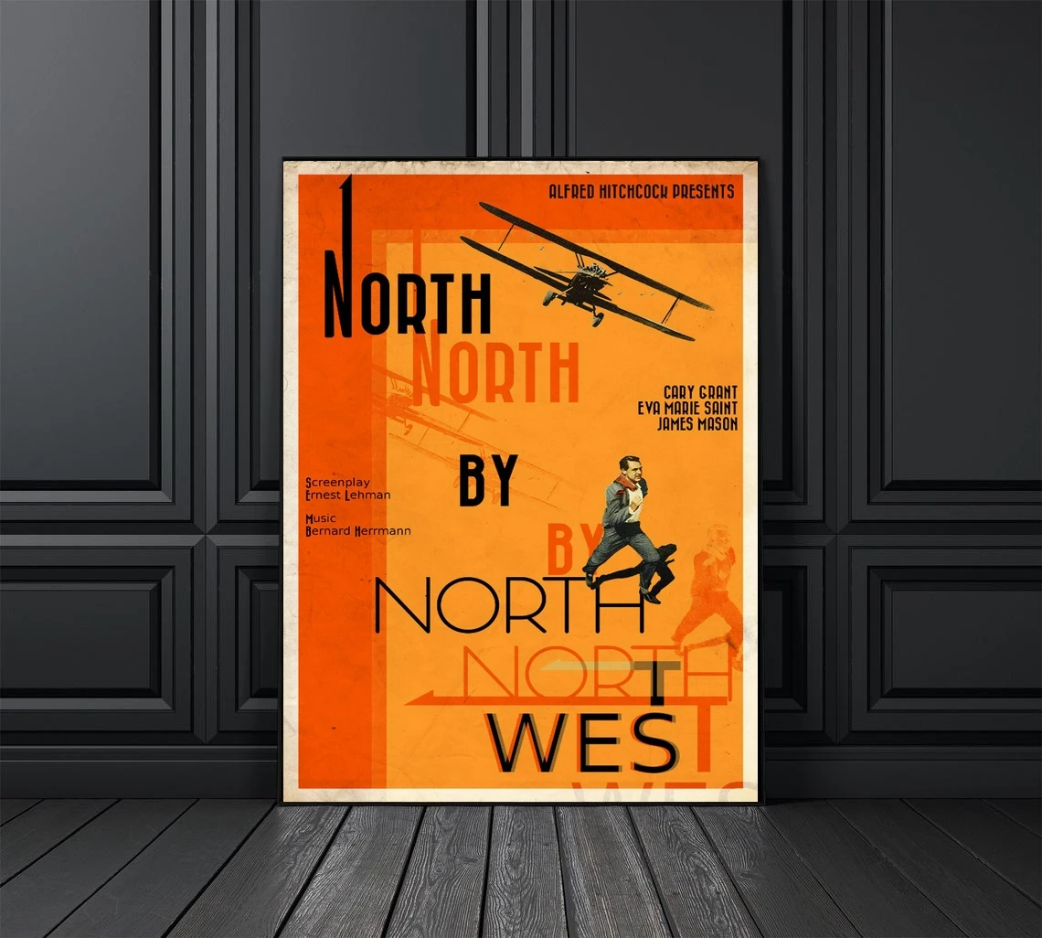 North By Northwest Movie Poster Home Decoration Wall Painting (No Frame)