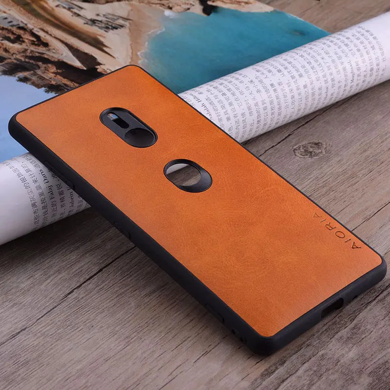 Case for sony xperia xz3 funda Luxury Vintage leather with soft cover for sony xperia xz3 case coque capa Business hoesje