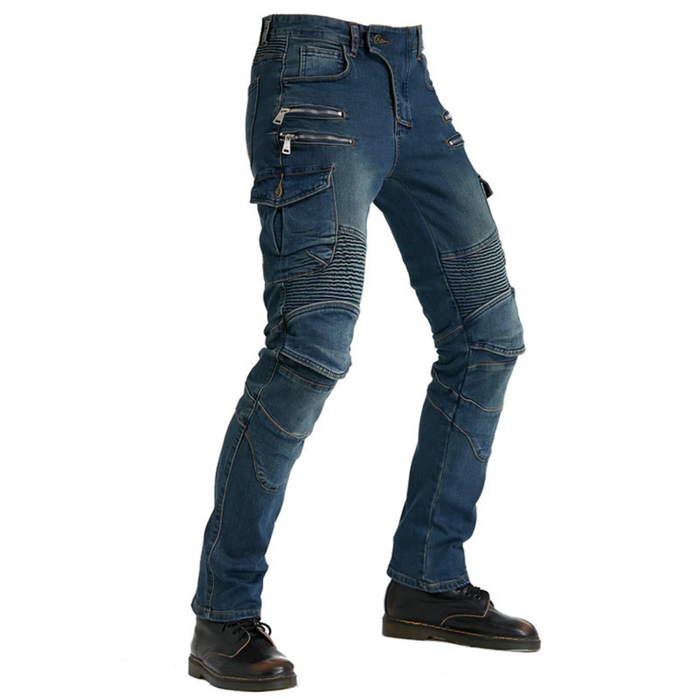 

Motorcycle Jeans Men Zipper Motorcycle Jeans Protective Gear Zipper Pocket Motocross Pants Biker PantsMotorcycle Jeans Men Zippe