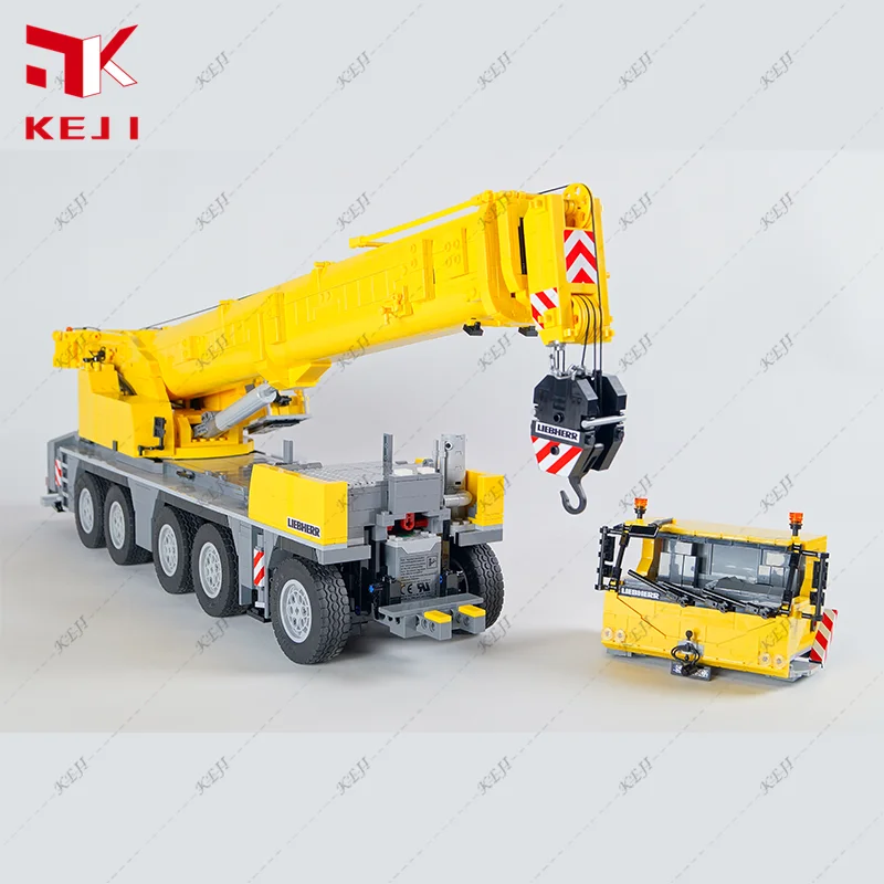 KEJI MOC-57421 Liebherr LTM1250 Remote Control Crane Building Blocks Bricks Kits Mobile Model Toys Boy Christmas Gifts