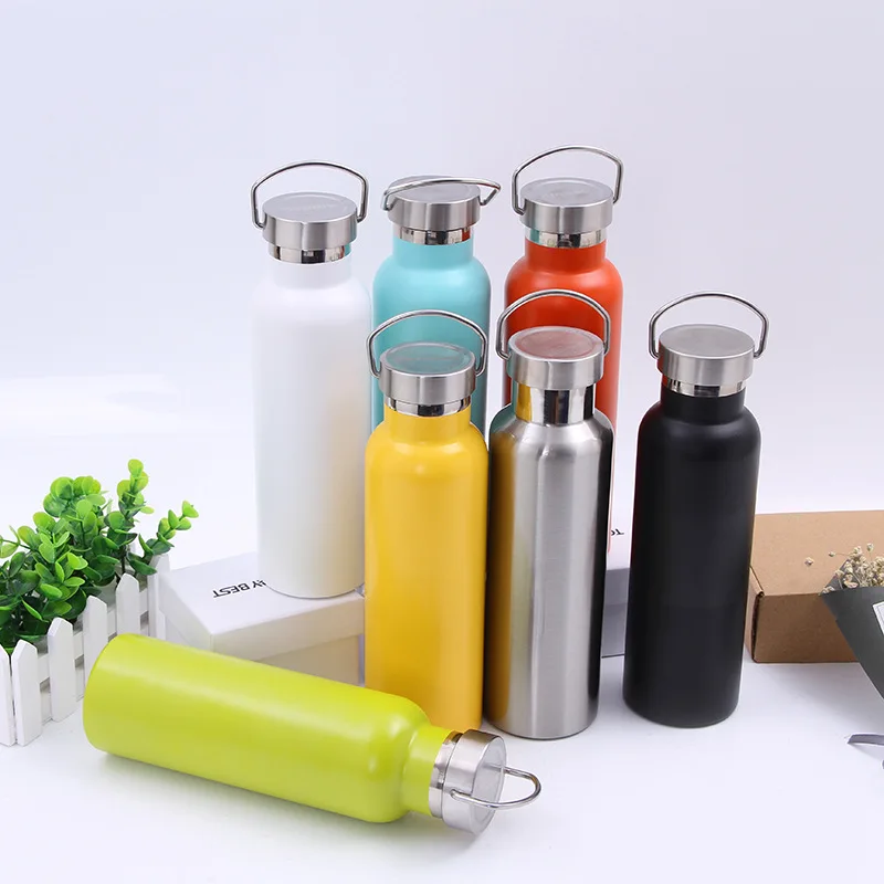 New Large Capacity Stainless Steel Thermos Portable Vacuum Flask Insulated Tumbler with Rope Thermo Bottle 500/600/750/1000ml