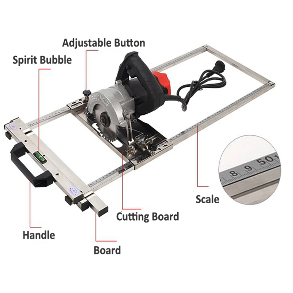 Electricity Multifunction Circular Saw Trimmer Machine Edge Guide Positioning Cutting board tools Woodworking Router