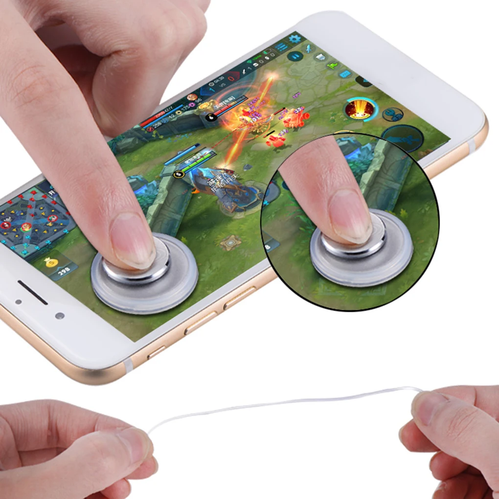 Mini Smartphone Game Joystick Sucker Rocker Tablet Round Suction Cup Gamepad Assist Gaming Accessories Supplies