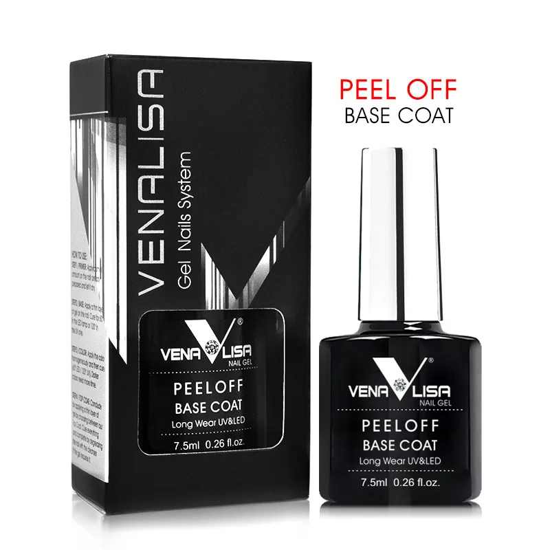 Venalisa Long Wear Top Coat Tempered Top Coat Peel Off Base Coat Color Nail Gel Polish Wunderschönes semi-permanentes Nagelgel-Emaille