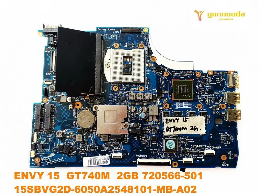 Original for HP ENVY 15 Laptop  motherboard ENVY 15 GT740M 2GB 720566-501 15SBVG2D-6050A2548101-MB-A02 tested good free shipping