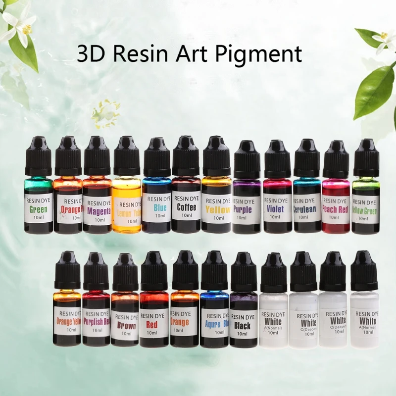 23 Vibrant Color High Concentrated Alcohol-Based Pigment Epoxy Resin Paint Colour Dye Great for Resin Making