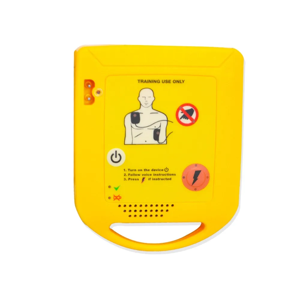 First Aid Unit Portable AED Simulation/Trainer Emergency AED Training Machine Device With Remote Control Electrode Pads