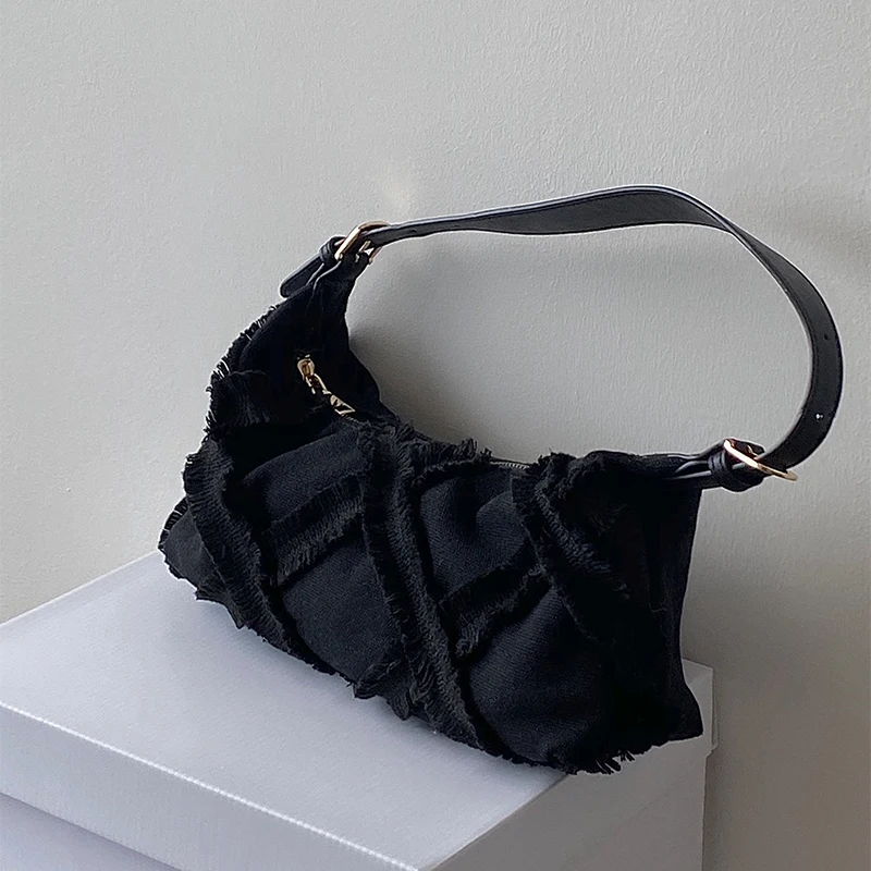 Designer Elegant Female Pleated Armpit Bag 2020 New High Quality Soft Women\'s Designer Handbag Travel Shoulder Messenger Bag