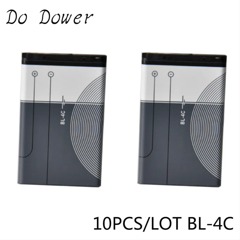 

10PCS/LOT BL-4C Battery For Nokia 6100 6125 6136 6170 6300 7705 7200 7270 8208 BATTERY BL4C 890mah