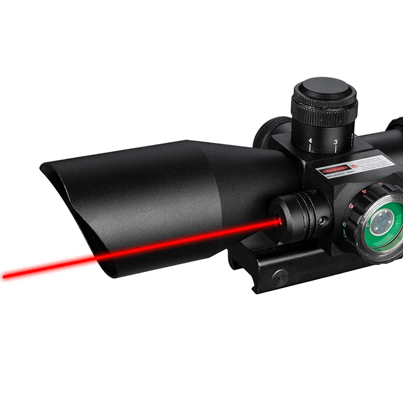 Imagem -06 - Fogo Lobo 2.510x40 Caça Tactical Visão Óptica Vermelho Verde Iluminado com Laser Vermelho Pistola de ar Spotting Scope para Rifle Caça