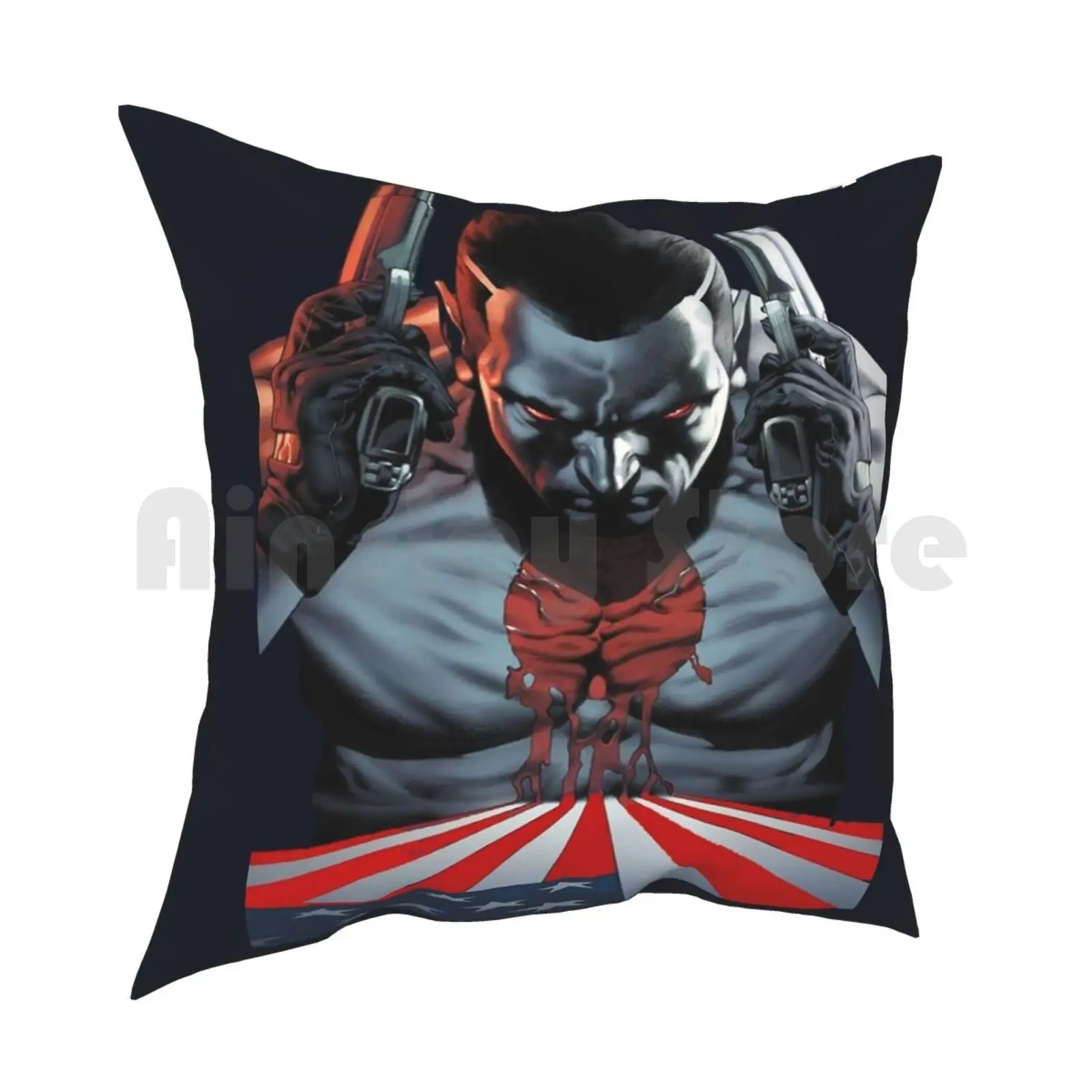 Bloodshot American Hero Pillow Case Printed Home Soft Throw Pillow Films Comic Actions Superhero Science Fictions