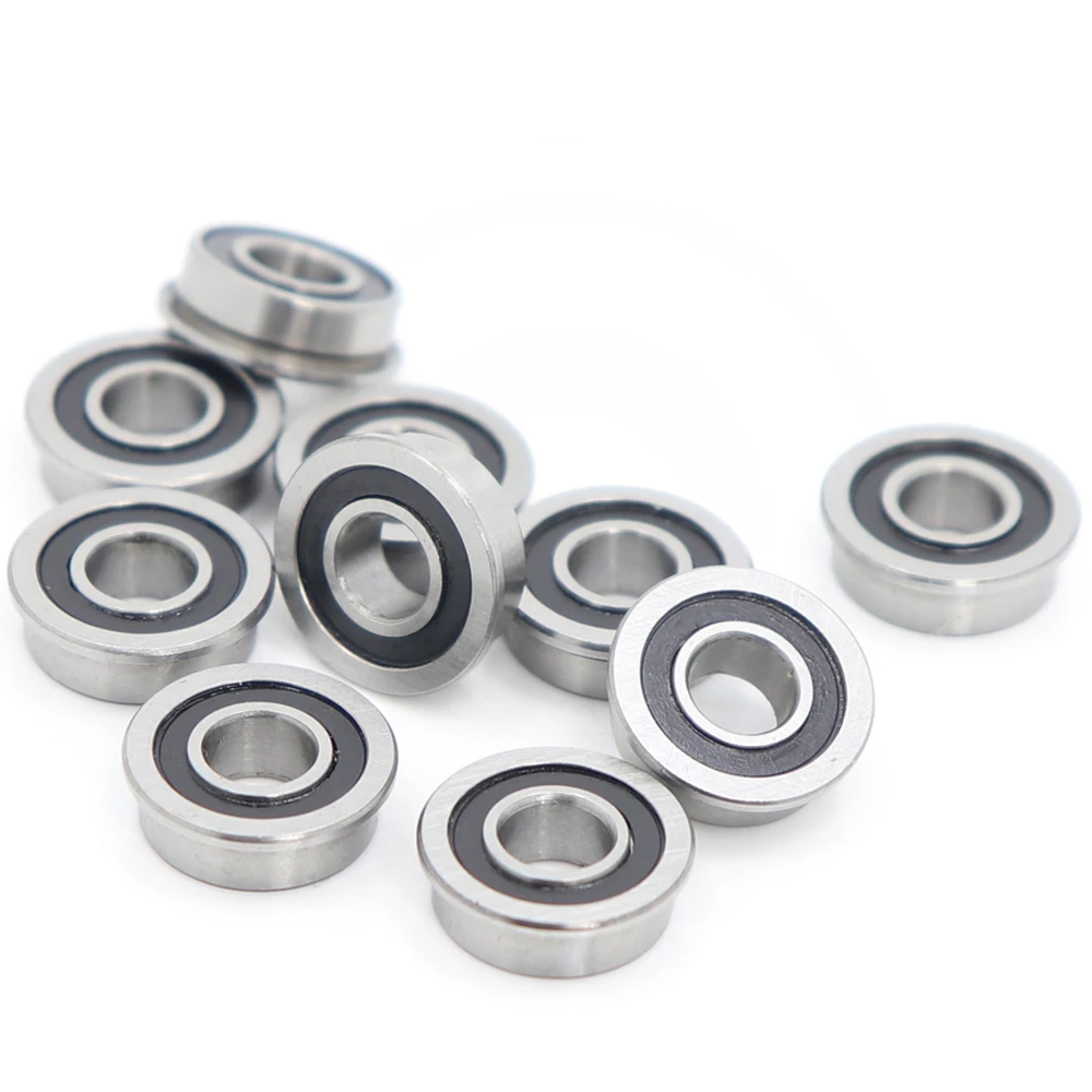 MF115-2RS Bearing 5x11x4mm ( 10 PCS ) ABEC-1 Miniature Flanged MF115RS Ball Bearings LF-1150DDY04