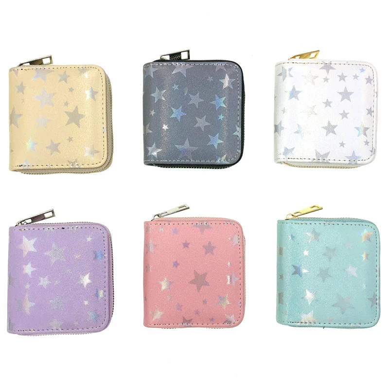 

Women Small Cute Wallets PU Leather Lady Girls Short Coin Purses Money Bag Female Mini Clutch Multi-Function Card Holder