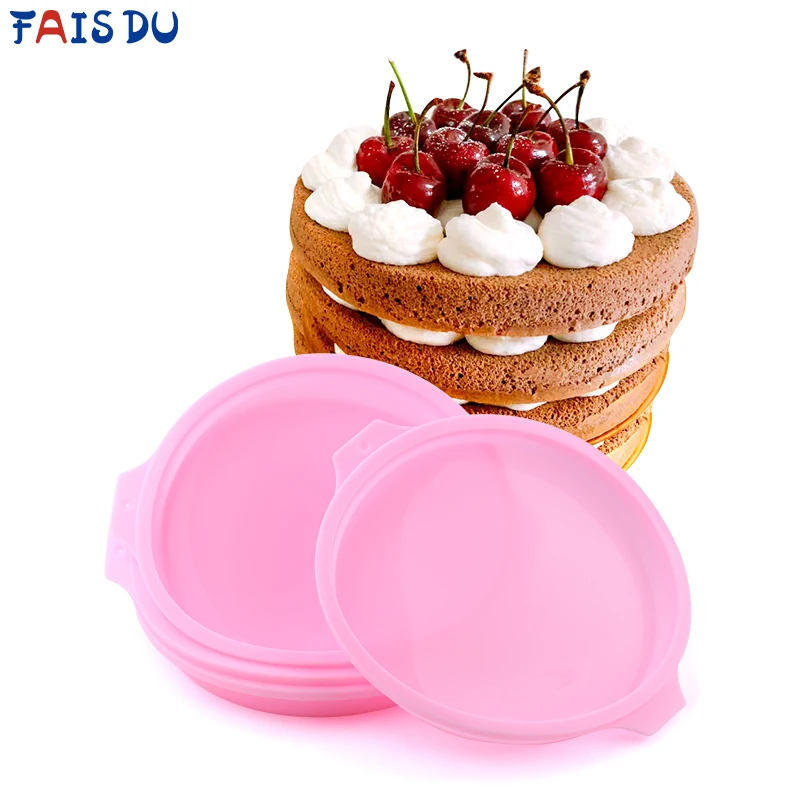 

4/6/8 inch Round Silicone Pastel Layer Cake Mould Silicone Mousse Mold Round Baking Tools For Cakes Cooking Forms