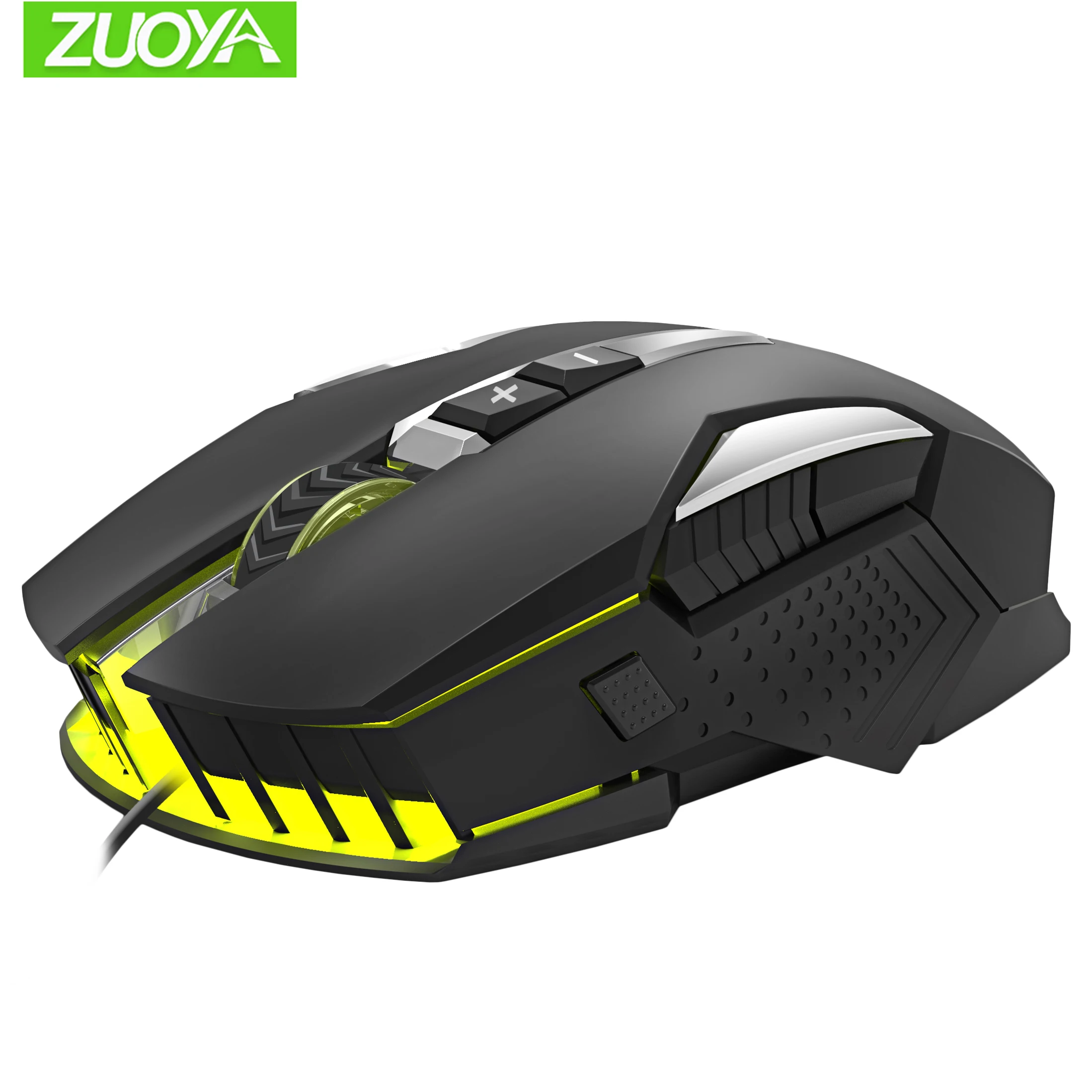 

Игровая мышь ZUOYA, регулируемая, светодиодная, яркая, проводная, оптическая, USB