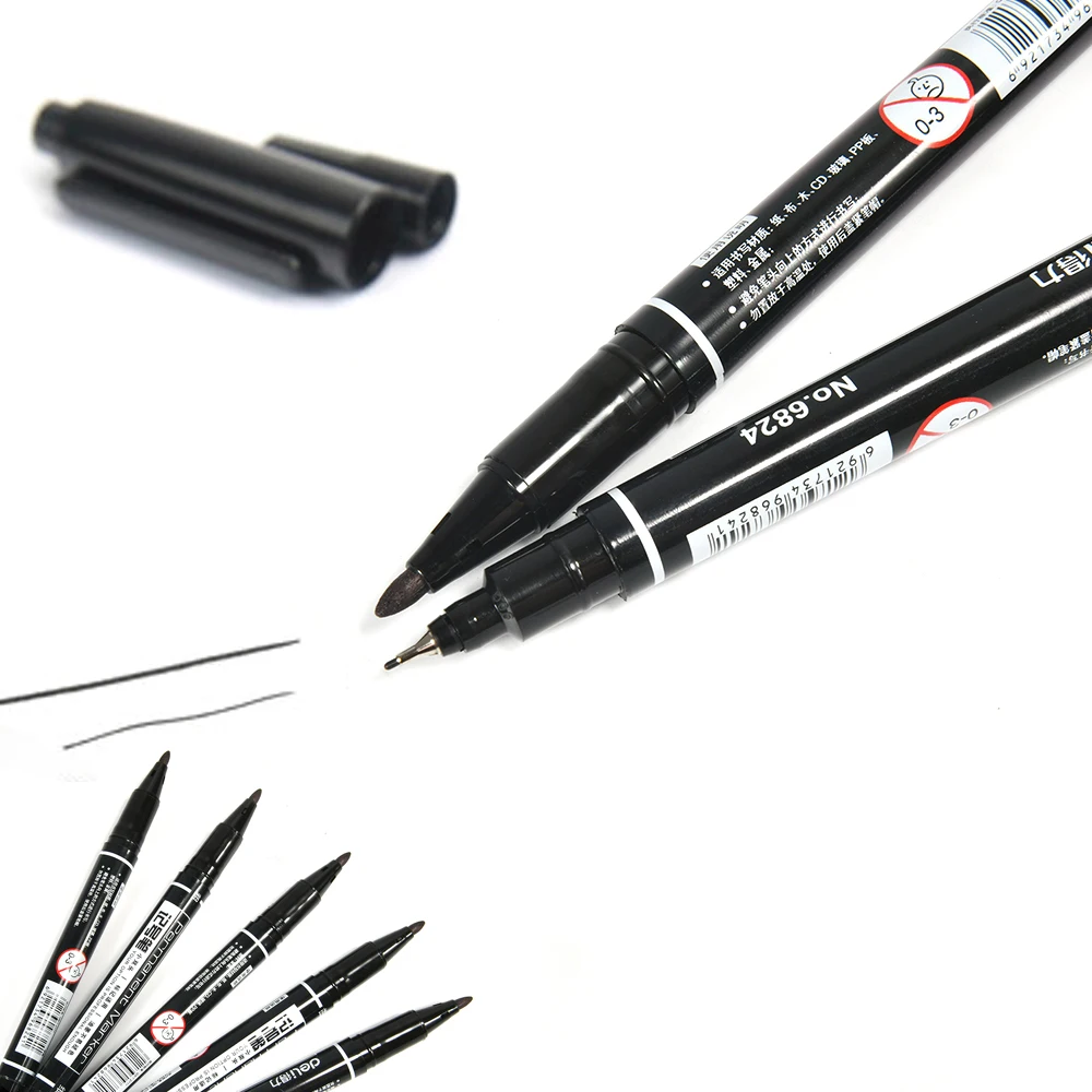 

Two-Headed Marker Pen Waterproof Garden Fadeless Black Ink Token Pen Gardening Plant Labeling Stationery Supplier 1pc