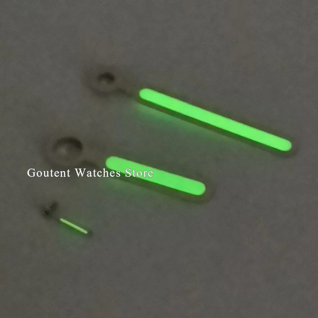 Goutent Green Luminous Watch Hands Fit ETA 6497 6498 St36 Movement Watch Hands Parts