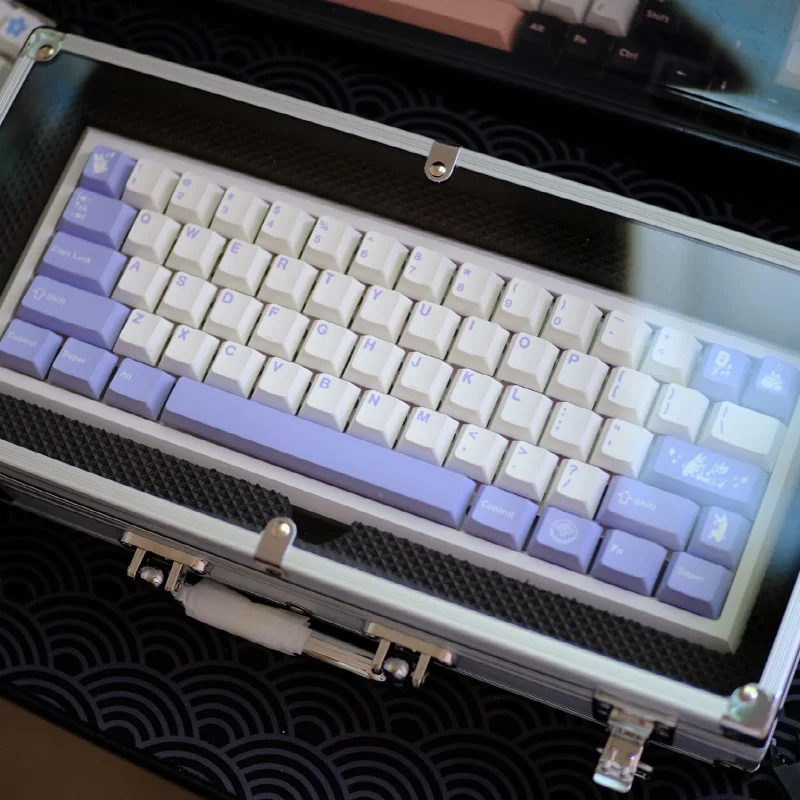 

GMK Violet Keycaps 126 Keys Rabbit Theme PBT Dye-Sublimation Mechanical Keyboard Key Cap Cherry Profile Tuzi Keys