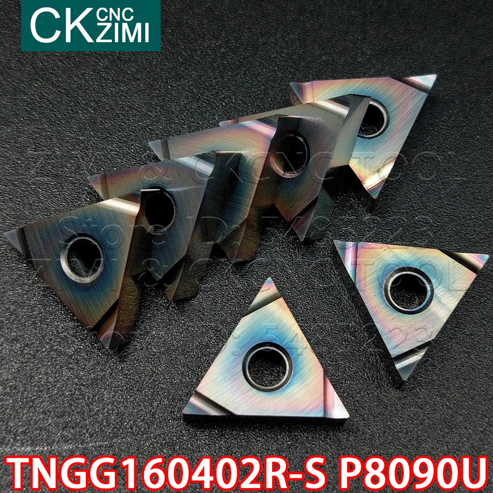 TNGG160402R-S P8090U  TNGG 160402R S P8090U Carbide Inserts slotting Inserts CNC Turning Cutting Tools for Steel stainless steel