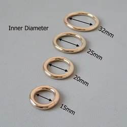 15mm 20mm 25mm 32mm Metal O Ring Buckle Clasp For Bag Backpack Accessory Strap Belt Loop Pet Dog Collar Harness Garment Hardware