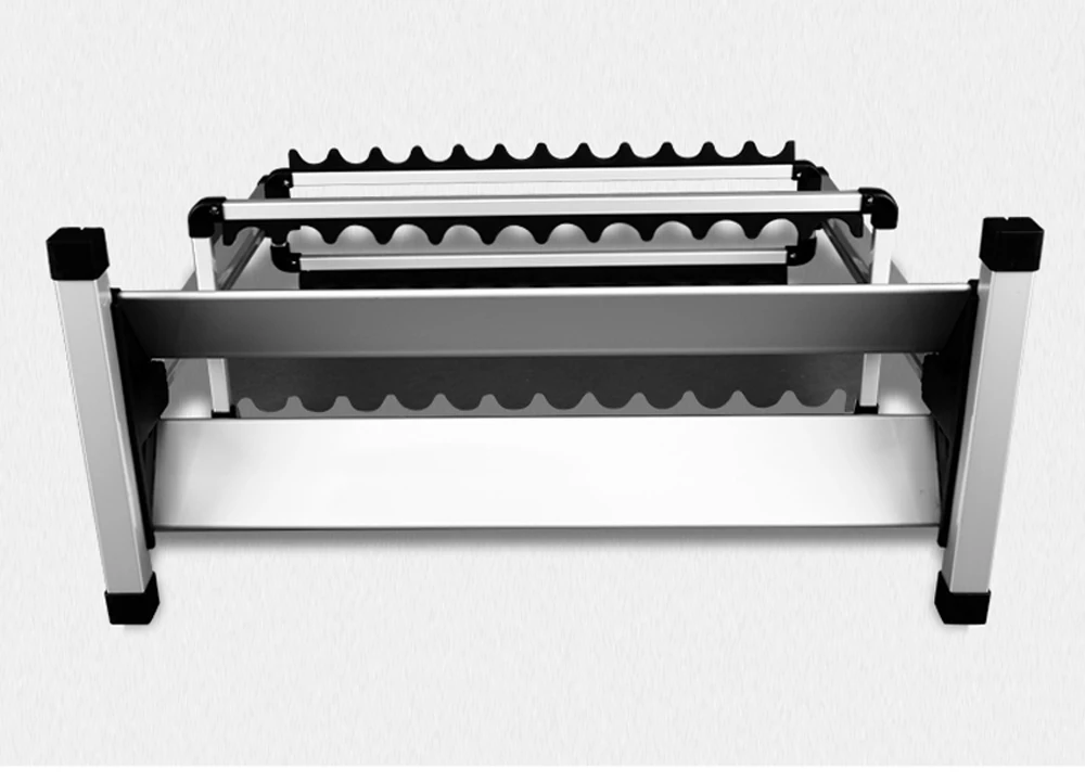 Angelrutenhalter aus Aluminiumlegierung, Ständer für Angelruten, Organizer mit 12/24 Fächern, Angelruten-Zubehör – Detail 14