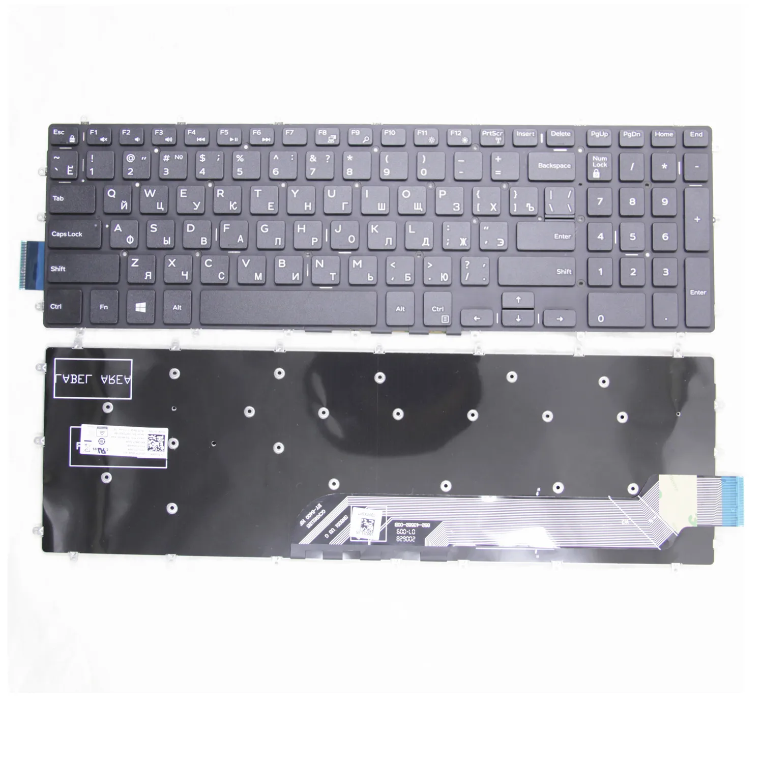 Teclado ruso Original para Dell 5583, 3572, 3578, 7577, G5, 5590, 5587, G7, 7790, 7580, 7590, G3, 3590, P72F, P71F y RU, nuevo, retroiluminado