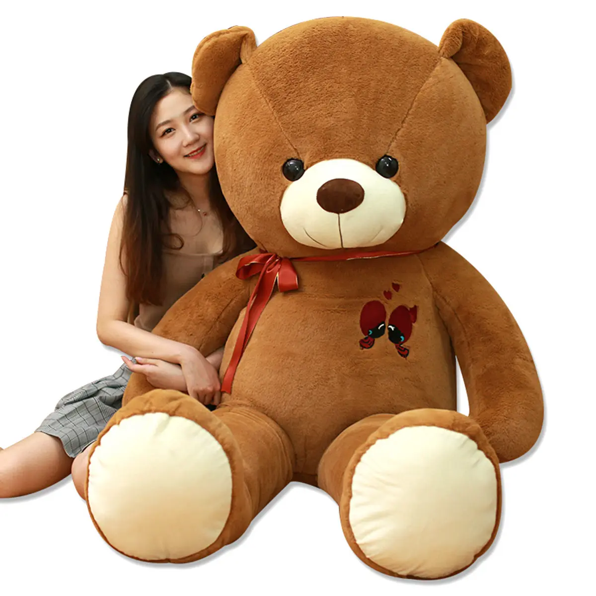 60-100CM Large Teddy Bear Plush Toy Lovely Giant Bear Huge Stuffed Soft Animal Dolls Kids Toy Birthday Gift For Girlfriend Lover