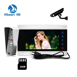 Sistema de videoportero para el hogar, Monitor de 7 pulgadas, timbre de Metal, cámara LED IR con detección de movimiento, nuevo