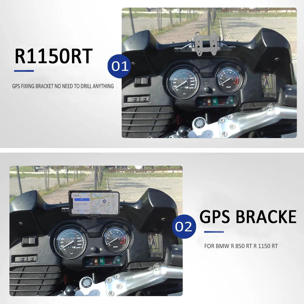 FOR BMW R850RT R 850 RT R1150RT R 1150 RT GPS Navigation Bracket Motorcycle Phone Stand Holder Phone Holder USB