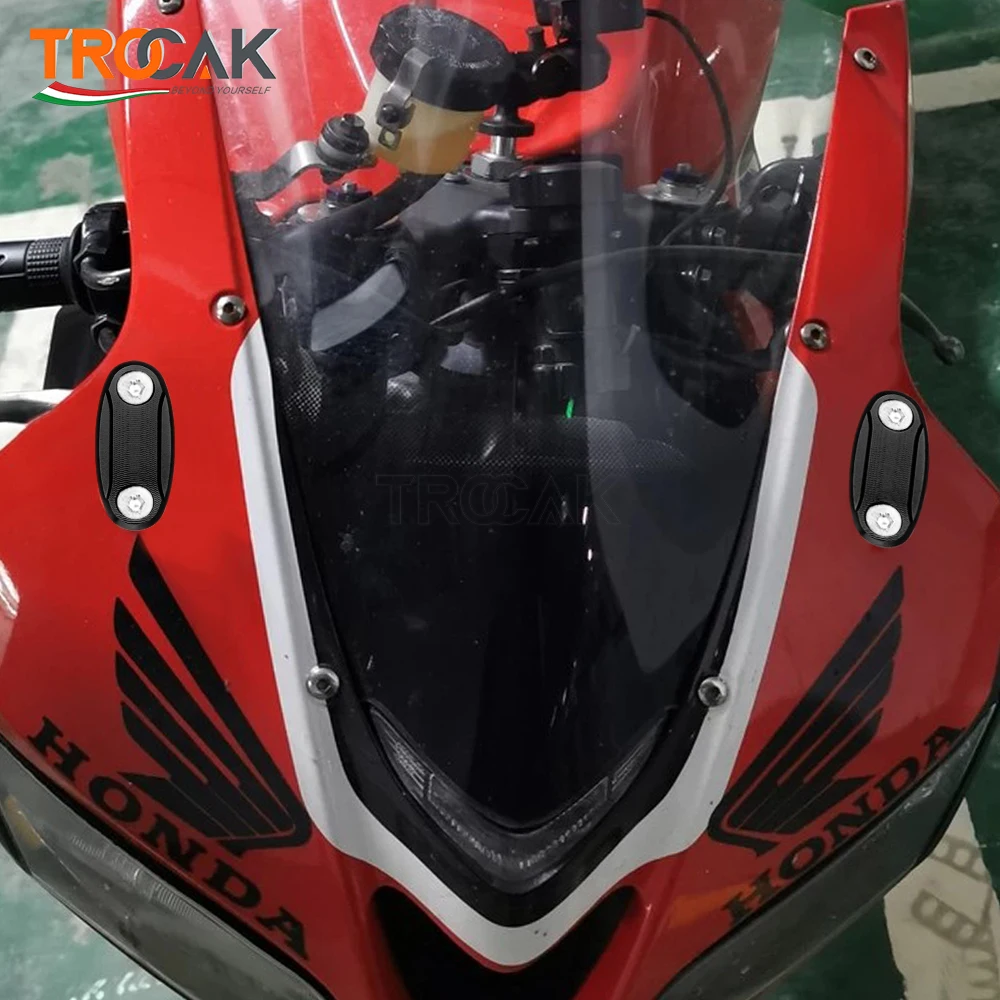 cbr1000rr cbr600rr cbr900rr Mirror Hole Cover Motorcycle Windscreen Driven Mirror Eliminators Cap For Honda CBR 600 900 1000 RR