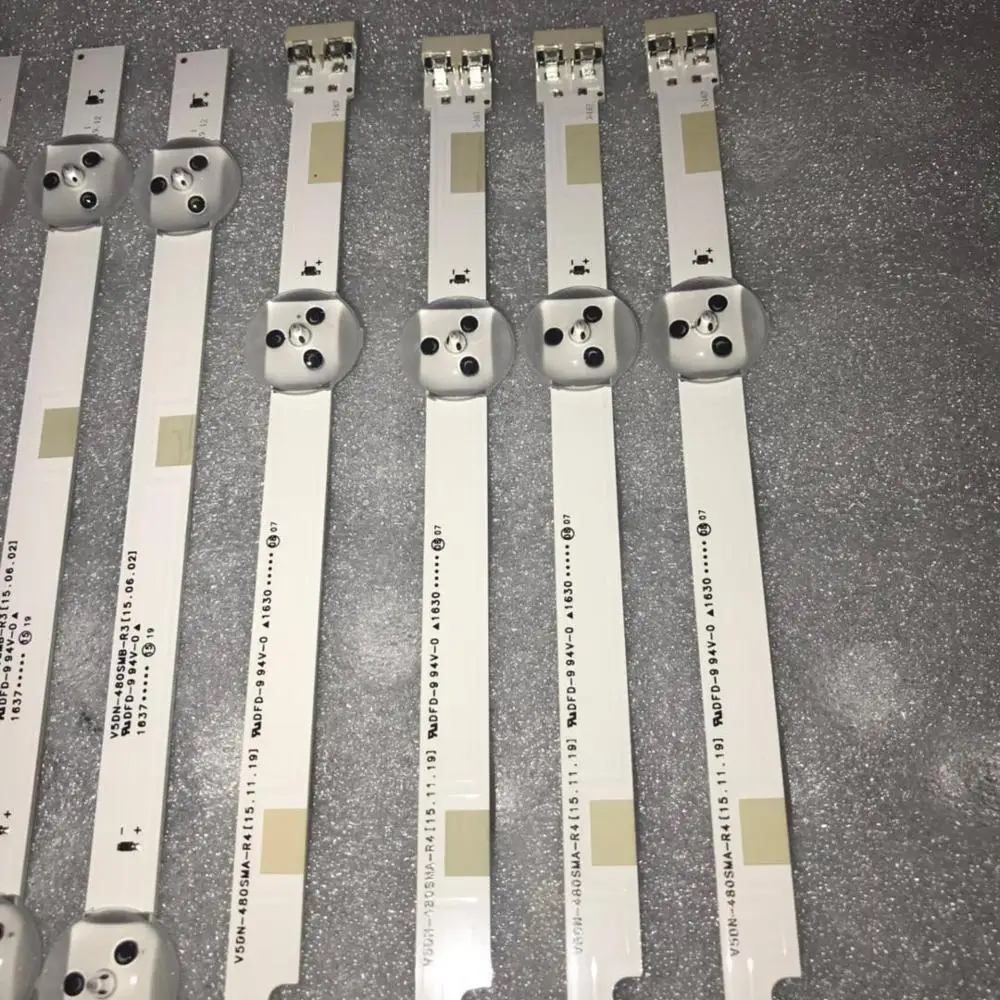 New 8 PCS/SET  LED backlight strip for Samsung UN48J5000AF BN96-37296A 37297A 2015 SVS48 FCOM V5DN-480SMA-R4 V5DN-480SMB-R4
