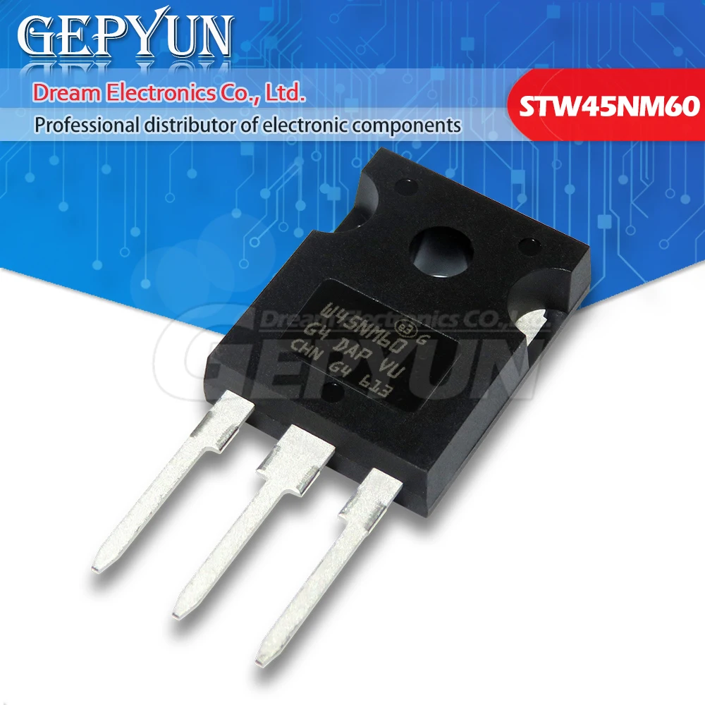 5pcs STW45NM60 TO247 W45NM60 TO-247 600V 45A 45N60