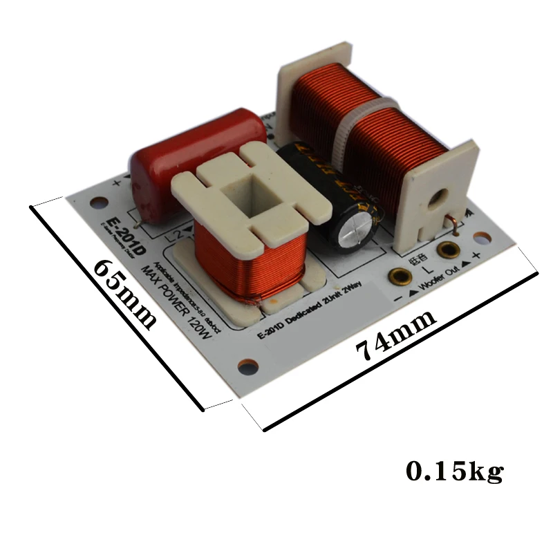 HIFIDIY E-201D 2 Way 2 speaker Unit (tweeter + bass )HiFi Speakers audio  Frequency Divider Crossover Filters Desktop surround