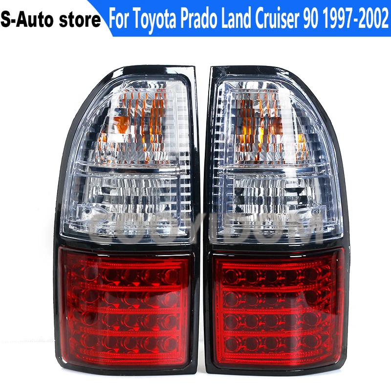 For Toyota Prado Land Cruiser 90 1997 1998 1999 2000 2001 2002 Turn Signal Warning Stop Fog Lamp Tail Car Brake LED Light