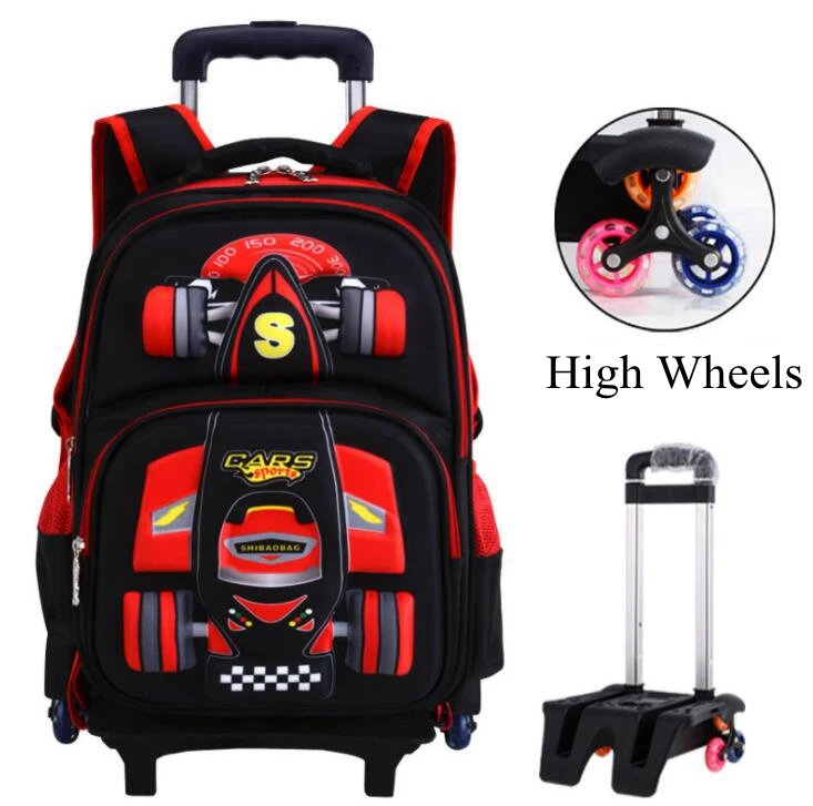 Детские школьные ранцы на колесах, рюкзаки на колесиках для мальчиков, детские школьные портфели на колесиках, детские дорожные чемоданы на колесиках