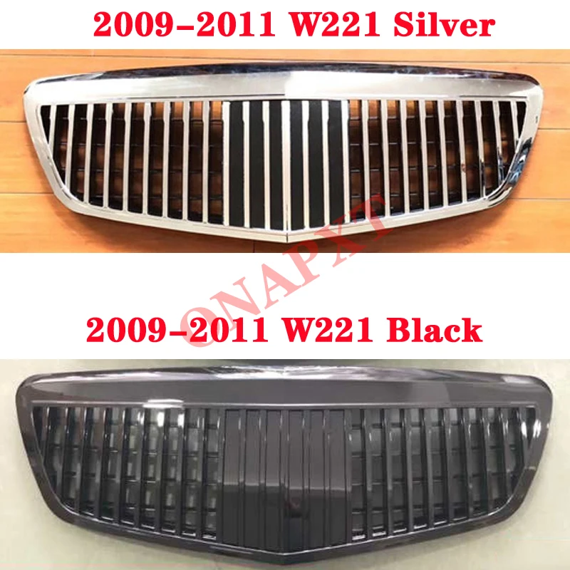 Car styling bumper Middle grille for Mercedes-Benz S-Class S320 S350 W221 2005-2011 for Maybach Center Grill vertical bar