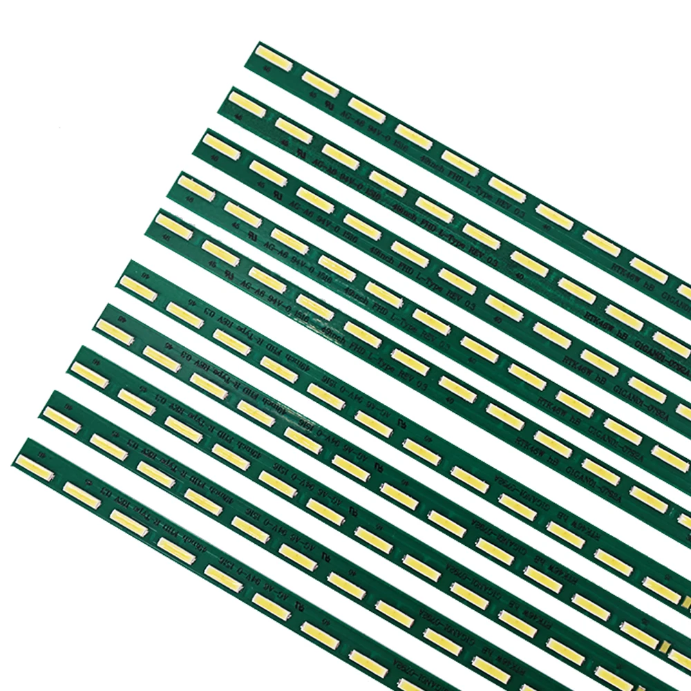 새로운 5set = 10 PCS 46LED 537mm LED 백라이트 스트립 49 인치 FHD R L 유형 G1GAN01-0791A G1GAN01-0792A LG 49LF5400 MAK63267301