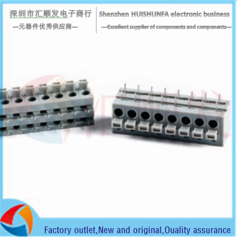 KF211R-5.0 أفقي التوصيل 250 فولت/10A 5.0 مللي متر الملعب الربيع نوع PCB محطة