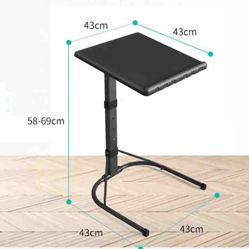 Escritorio plegable portátil para ordenador, mesa pequeña de plástico de elevación Simple, extraíble, para cama