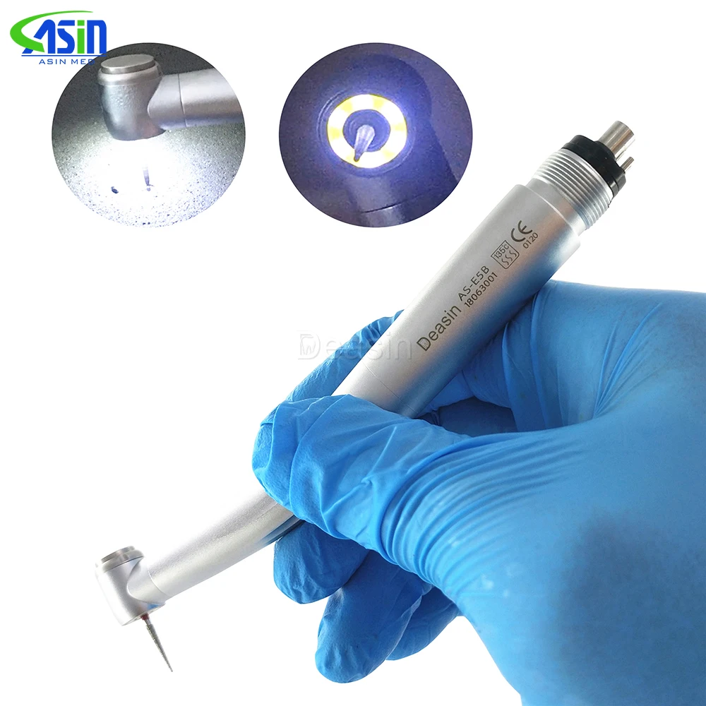 Dental 5 Ring LED High Speed Handpiece Shadowless Light 5 Water Spray E-generator 2 Hole/ 4 Hole Dentist Tools