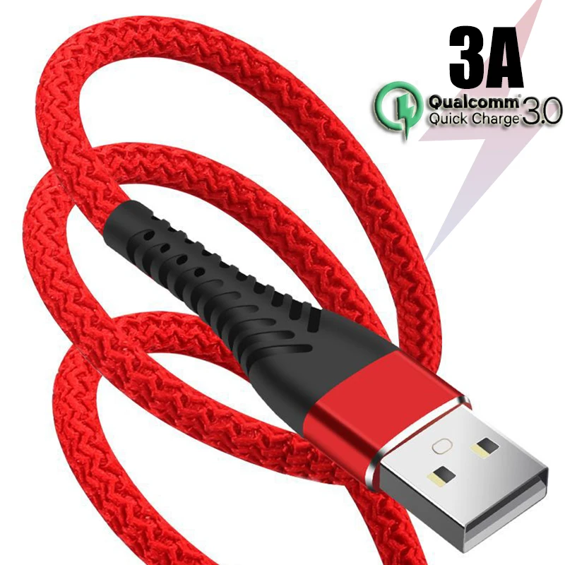 

Ultra Durable 3A Micro USB Cable USB C Type-C Cable Bending-Resistant Android Phone Charging Wire for Samsung Huawei Xiaomi LG