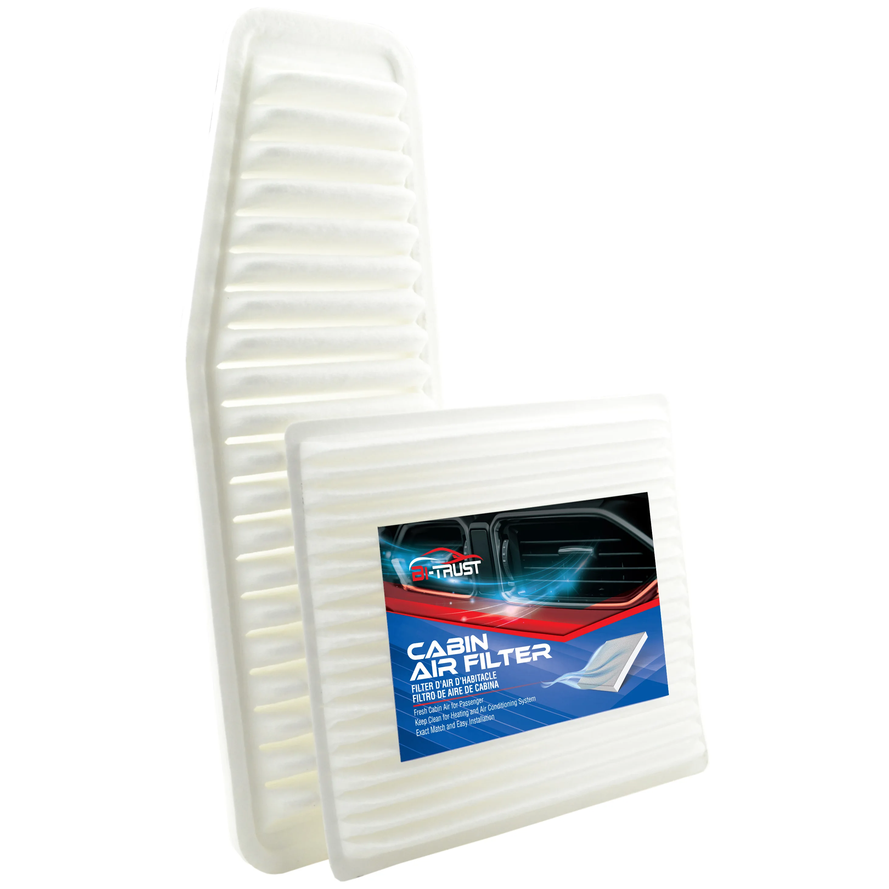 

Bi-Trust Engine & Cabin Air Filter Set for 2001-2003 Toyota RAV4 L4 2.0L CF10139,88568-52010,VF2009,CA9359,17801-28010 car asses