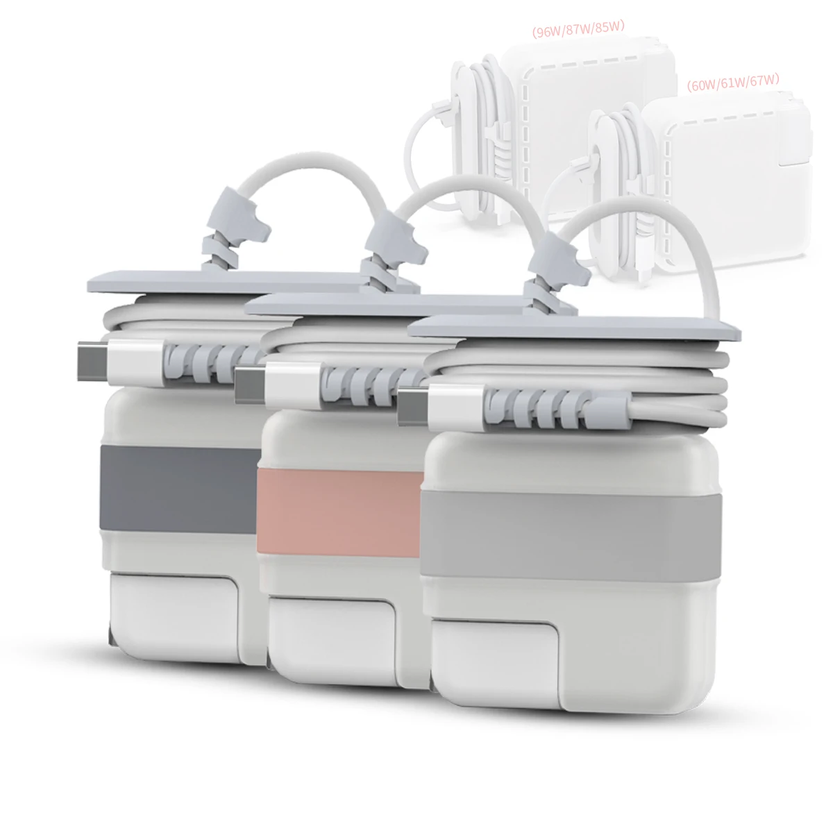 For Apple Air Pro 12 13 15.4 16 29W/30W/60W/61W/67W/85W/87W/96W Charger Power Organizer Cover For MacBook Adapter Case Protector