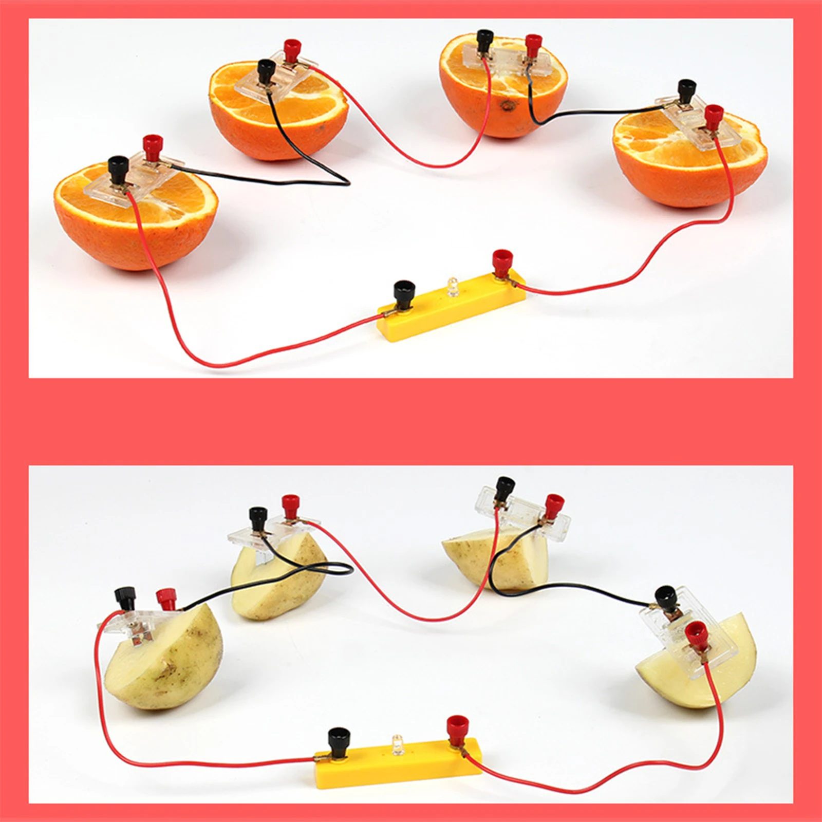 Bio Energy Science Kit fai da te patate fornitura di frutta esperimenti di elettricità bambini bambini studente apprendimento scienza giocattolo