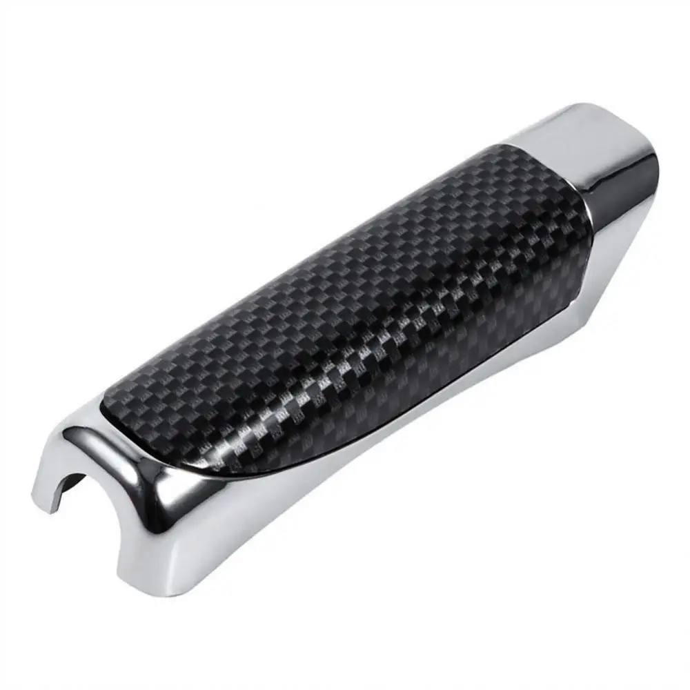 Universal Car Handbrake Protect Cover Styling Wooden Carbon Fiber Decor High Quality ABS Smooth SUV Interior Accessory