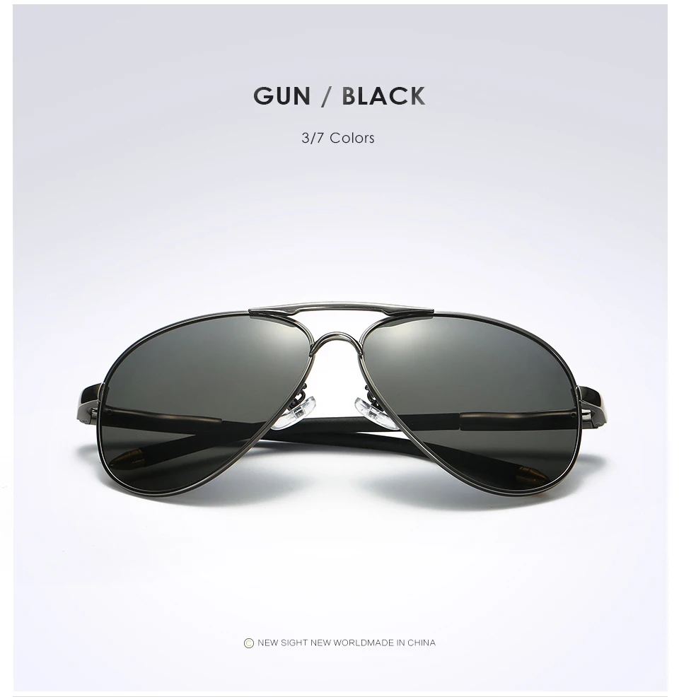 Neue Design Outdoor Sport Pilot Polarisierte Sonnenbrille Männer Frauen Anti-Glare Fahren Gläser Trendy Shades Spiegel Objektiv sonnenbrille – Detail 15